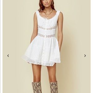 RAHI White Corset-Style Dress